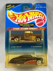 Hot Wheels 1956 Flashsider & Steel Passion Steel Stamp Series 2-Pack (Yellowed)