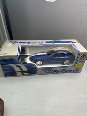 Vintage Blue Dodge Viper GTS Coupe R/C 1:14 Car, Uses Batteries Or Rechargeable