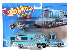 Hot Wheels Super Rigs Tooned up Transporter & Vehicle Aqua Hauler Diecast 1/64