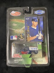 NY Yankees Fleer Derek Jeter Card Die Cast Car White Rose Collectibles 1999