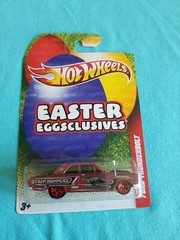 2011 Hot Wheels Easter Eggsclusives FORD THUNDERBOLT Maroon EXCELLENT CARD