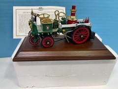 MATCHBOX FIRE ENGINE MODELS OF YESTERYEAR 1905 BUSCH PROPELLED WITH WOODEN STAND