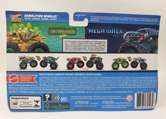 Hot Wheels Monster Trucks Motosaurus vs Mega Wrex, Demolition Doubles