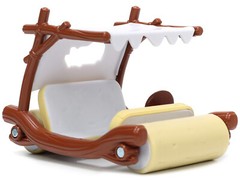 FLINTMOBILE & FRED FLINTSTONE FIGURINE “THE FLINTSTONES” 1/32 DIECAST JADA 33382