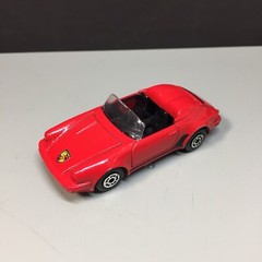 Vintage Pre-1990 MC Toy May Cheong Toy Porsche 911 Speedster Red China Sticker