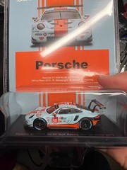 Spark #86 GT Show 1/64 Porsche 911 RSR Gulf Racing Le Mans Blister Card
