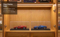 2x Clear Acrylic Model Car Display Cases 1:64 Storage Box Showcase Transparent