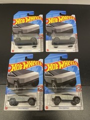 Hot Wheels Telsa Cybertruck Lot of 4
