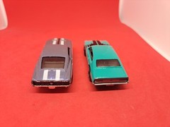 Hot Wheels #315 Then And Now 4/10 ’67 MUSTANG Purple & ’71 Ford Maverick Grabber