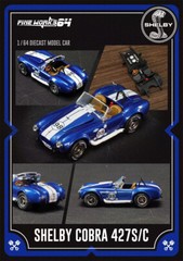 Fine Works 1:64 Shelby Cobra 427 Diecast Model Car – High Detail Collection New