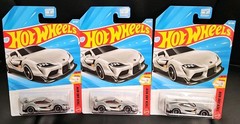 Hot Wheels ’20 TOYOTA GR SUPRA Silver Lot of 3 2026 “G” Case VHTF🔥