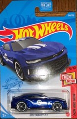 2021 HOT WHEELS 2017 BLUE CHEVY CAMARO ZL1 5/10 THEN AND NOW 154/250 DIECAST