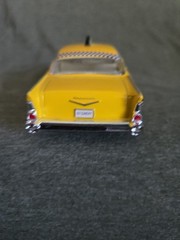 1957 Chevy Bel Air Taxi Cab 1:40 Scale Diecast Model Yellow by Kinsmart