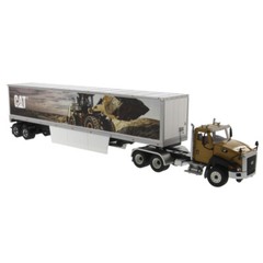 CAT Caterpillar CT660 w/ Cat® Mural Trailer 1:50 Scale – Diecast Masters 85666~