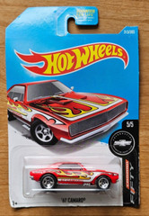 DYW80-D7B3 HOTWHEELS CAMARO FIFTY 1967 CAMARO RED 5/5