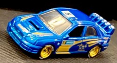 Hot Wheels Subaru Impreza WRX Blue 2026 CUSTOM Wheel & Tire Real Riders