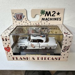 New 2026 m2 machines 1/64 1954 Chevy Bel-air tattooing (holy roller)edition