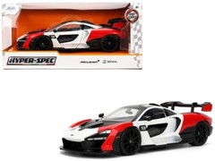 Jada 1:24 Hyper Spec McLaren Senna Diecast Model Car 36370 New In Box White