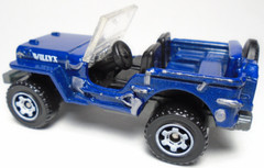 2009 MATCHBOX JEEP WILLYS BLUE 1:52 DIECAST 2 3/8″ CAR WITH SPARE TIRE