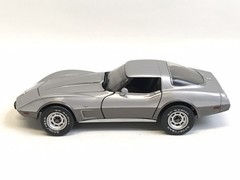 Franklin Mint B11ST57 1978 Silver Chevy Corvette Anniversary Edition w/ Box COA