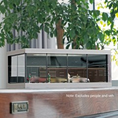 Stackable Display Case Garage with LED Light For 1/64 Scale Diecast Model Cars