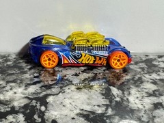 2004 14 HOT WHEELS WHAT-4-2 BLUE 1:64 DIECAST CAR YELLOW ORANGE RED Loose Toy
