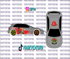 Voorhees 1/64 EK9 Civic WHITE TONER Universal WaterSlide Decal for Hot