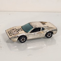 Vintage 1970’s Hot Wheels Blackwall Chrome Ferrari Racebait 308 GTB – ROUGH