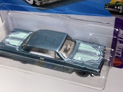 2026 Hot Wheels ‘64 Impala Teal Pinstripes, White Wall Tires, Lowrider