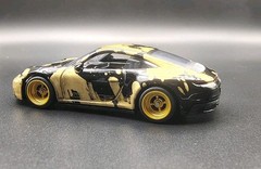 *Custom Hot Wheels* Porsche 911 Carrera T 1/64 “Gilded Chaos” By NoScalpCustoms