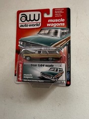 Auto World Muscle Wagons 1964 Ford Country Squire Ultra Red Chase BV9