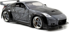 Jada Toys Fast & Furious 1:24 D.K.’S Nissan 350Z Die-Cast Car, Grey and Black