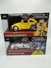 Jada Transformers 1/32 2024 Die Cast Set of 2! Includes Jazz & Bumblebee!