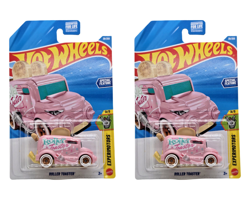 2026 Hot Wheels Roller Toaster #39 Pink – Set of 2