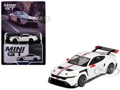 FORD MUSTANG GTD SPIRIT OF AMERICA WHITE 1/64 DIECAST MODEL BY MINI GT MGT01097