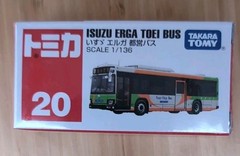 TAKARA TOMY TOMICA #20 ISUZU ERGA TOEI BUS Diecast Model Car 1/136 New