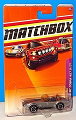 Matchbox 2010 Sports Cars #5 ’65 Shelby Cobra 427 S/C Unpainted w/ Blue Stripes