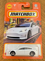Matchbox Tesla Model 3 #053 MBX ‘24 Series White VHTF