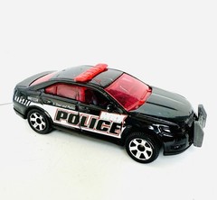 Matchbox 2010-2012 Ford Taurus Police Interceptor Cop Car Black Red Light 1/64
