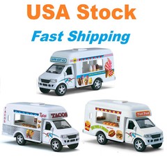 Ice Cream Truck, Taco Truck, Fast Food Truck, Diecast Model Toy Car, Kinsfun, 5″