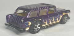 2013 Hot Wheels Classic ‘69 Chevy Nomad Purple Yellow Flames HW Showroom~GJ