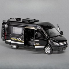 1:32 Alloy RV Toy Car – Diecast, Sound & Light, Pull-Back Business Vehicle Model