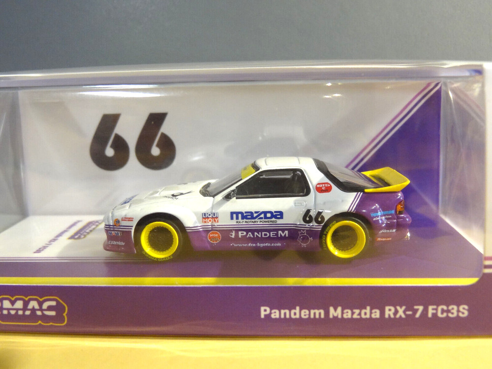 Tarmac Works – WHITE / PURPLE – PANDEM MAZDA RX-7 FC3S