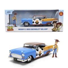 Jada 1:24 TOY STORY 1955 Chevy Bel Air w/WOODY Figure