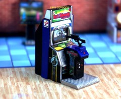 3D PRINT 1/64 Boxing Gun Gaming Arcade machine model fit 1:64 Mini Sand Diorama