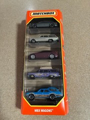 2021 Matchbox 5 pack MBX Wagons Audi Avant, Fairlane, CTS, ‘59 Chevy, Olds Vista