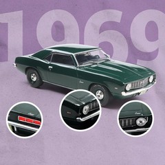 Classic 1:43 American ZL 1-1969 Diecast Car – Collectible Legendary Vintage M…