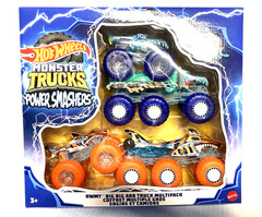 Hot Wheels Monster Trucks Power Smashers Big Rig And Truck Multipack New 1:64