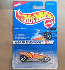 Hot Wheels Turbo Flame 1996 First Editions 8/12 1:64 Diecast Car