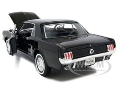 1964 1/2 FORD MUSTANG COUPE BLACK 1/24 DIECAST MODEL CAR BY WELLY 22451